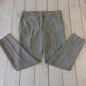 H&M chevron flat front tapered ankle pants sz 8 NWT